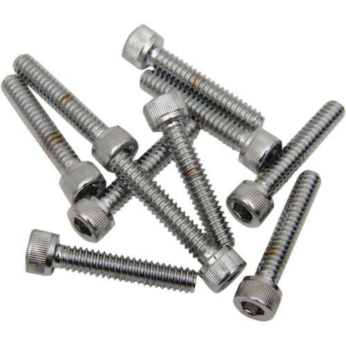 DRAG SPECIALTIES DS-190591 Drag Specialties Bolts - Socket-Head - Replacement - Knurled/Coarse Thread - #10-24 X 1-1/4" - 10 Pack