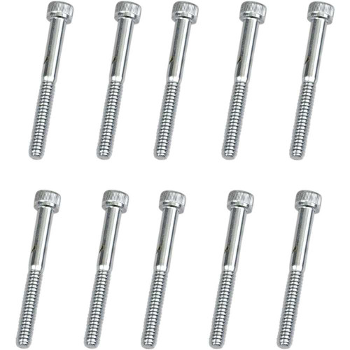 DRAG SPECIALTIES DS-190593 Drag Specialties Bolts - Socket-Head - Replacement - Knurled/Coarse Thread - #10-24 X 1-3/4" - 10 Pack