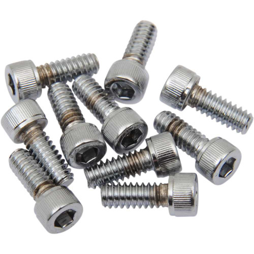 DRAG SPECIALTIES DS-190586 Drag Specialties Bolts - Socket-Head - Replacement - Knurled/Coarse Thread - #10-24 X 3/8" - 10 Pack