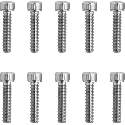 Drag Specialties Bolts - Socket-Head - Replacement - Knurled/Fine Thread - #10-32 X 7/8" - 10 Pack