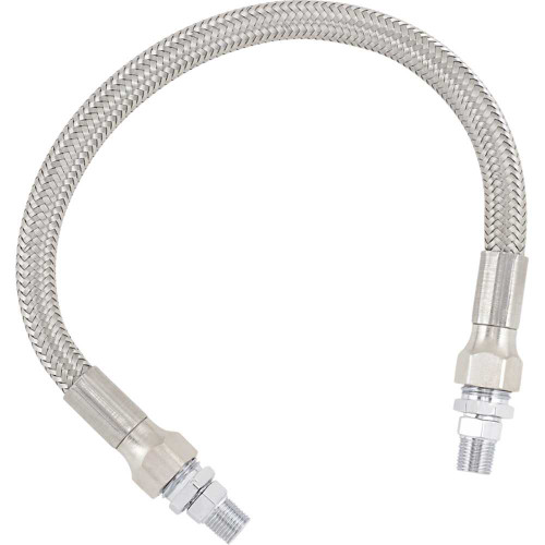 DRAG SPECIALTIES 0711-0047 Drag Specialties Universal Oil Line - Stainless Steel - 12"