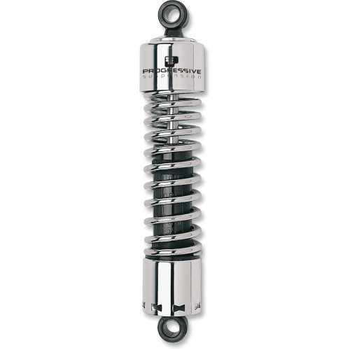 PROGRESSIVE SUSPENSION 4124012C Progressive Suspension 412 Series Shock - 14.25" - Standard - Chrome - H-D 412-4012C