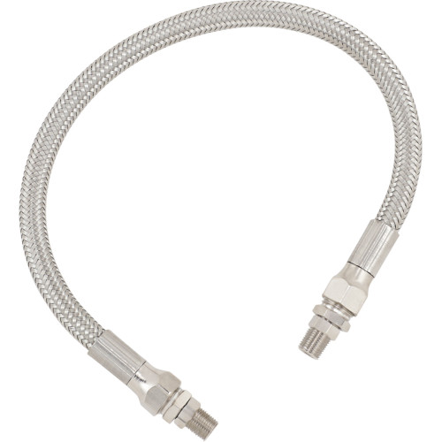 Drag Specialties Universal Oil Line - Stainless Steel - 15"