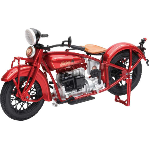 NEW RAY TOYS 58223 1930 Indian 4 Bike - 1:12 Scale - Red 58223
