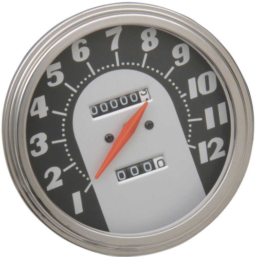 DRAG SPECIALTIES DS-243866 Drag Specialties 5" Mph Fl-Style 2:1 Speedometer - '62-'67 Black Face