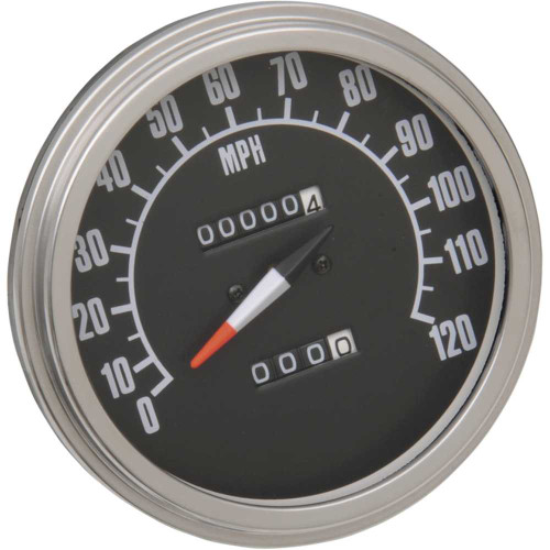 DRAG SPECIALTIES DS-243885 Drag Specialties 5" Mph Fl-Style 2:1 Speedometer With Tach - '68-'84 Black Face