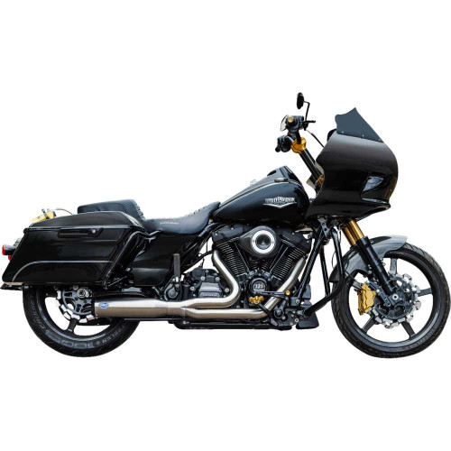 S&S CYCLE 5501108 2-Into-1 Qualifier Exhaust System - 50-State - Silver 550-1108