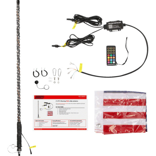 3" Whip Light - Chasing - Rgb - W/ Controller Mps-Chwp-1