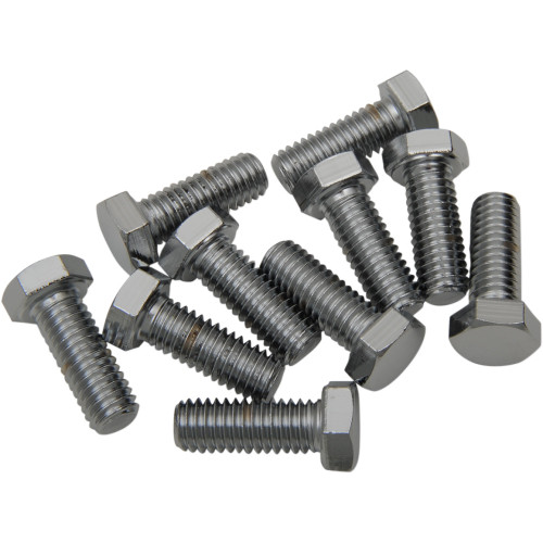 Drag Specialties Bolts - Hex-Head - Chrome - 3/8"-16 X 3/4"