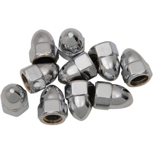 DRAG SPECIALTIES DS-190858 Drag Specialties Nut - Acorn - Chrome - 3/8"-24