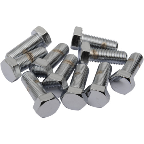 Drag Specialties Bolts - Hex Head/Replacement - Fine Thread - 3/8"-24 X 3/4" - 10 Pack