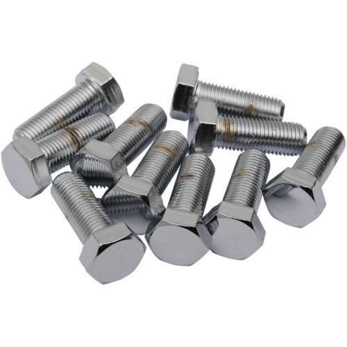 DRAG SPECIALTIES DS-190644 Drag Specialties Bolts - Hex Head/Replacement - Fine Thread - 3/8"-24 X 3/4" - 10 Pack