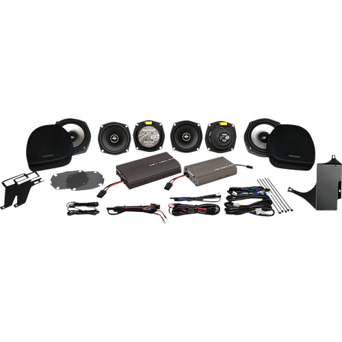 425 W Dual Amp/ 6 Xl Speaker Kit - Harley Davidson G2 Ultra 6 Pack-Xl