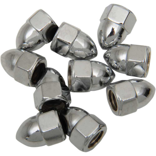 DRAG SPECIALTIES DS-190855 Drag Specialties Nut - Acorn - Chrome - 5/16"-18
