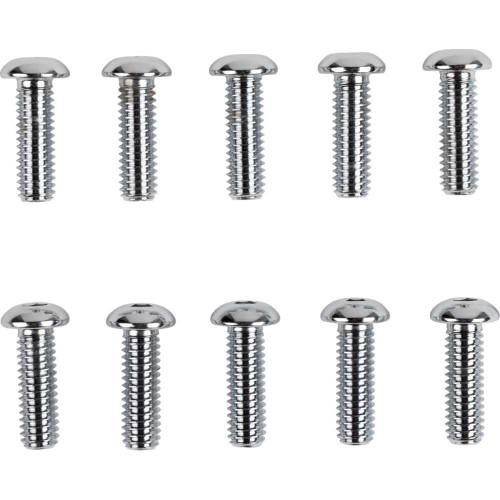 DRAG SPECIALTIES DS-190838 Drag Specialties Bolts - Button Head/Replacement - 5/16"-18 X 1" - 10 Pack