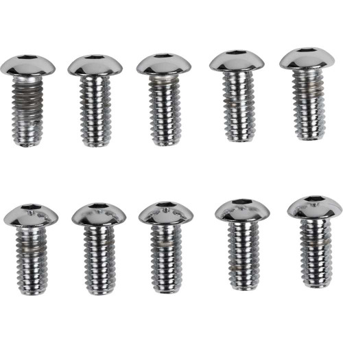 DRAG SPECIALTIES DS-190837 Drag Specialties Bolts - Button Head/Replacement - 5/16"-18 X 3/4" - 10 Pack