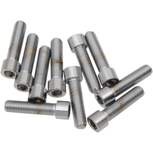 Drag Specialties Bolts - Socket-Head/Replacement - Smooth/Fine Thread - 5/16"-24 X 1-1/4" - 10 Pack