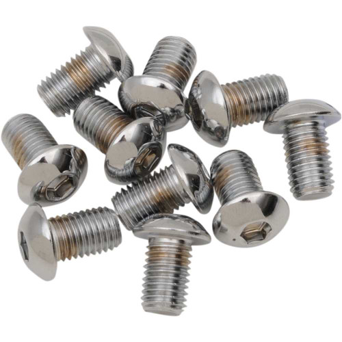 DRAG SPECIALTIES DS-190840 Drag Specialties Bolts - Button Head/Replacement - 5/16"-24 X 1/2" - 10 Pack