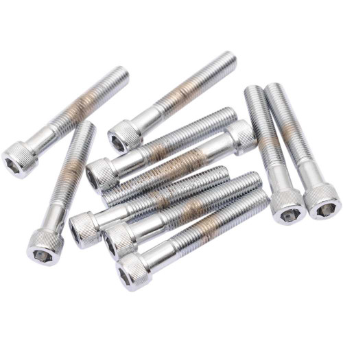 DRAG SPECIALTIES DS-190575 Drag Specialties Bolts - Socket-Head/Replacement - Knurled/Fine Thread - 5/16"-24 X 2" - 10 Pack