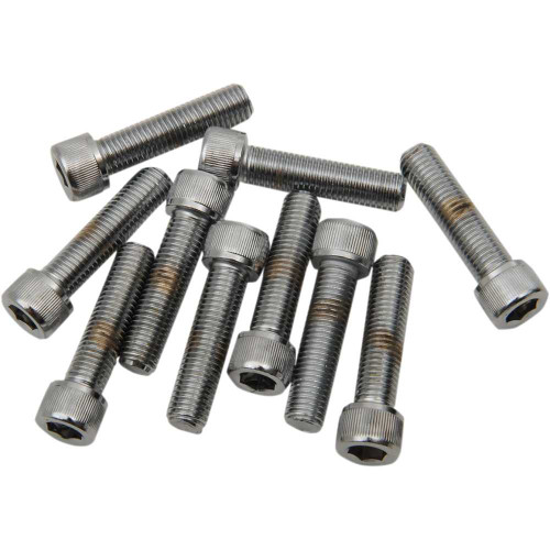 DRAG SPECIALTIES DS-190573 Drag Specialties Bolts - Socket-Head/Replacement - Knurled/Fine Thread - 5/16"-24 X 1-1/2" - 10 Pack