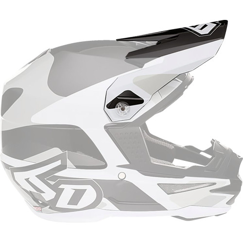 6D Helmets Atr-1 Visor - White 72-3729