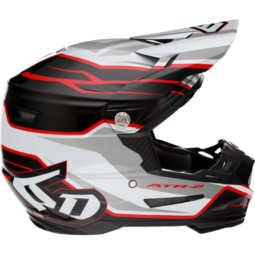 6D HELMETS 122835 6D Helmets Atr-2 Helmet - Phase - White/Red - Small 12-2835