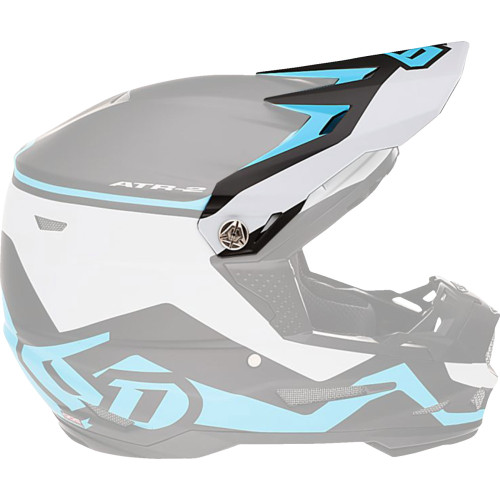 6D Helmets Atr-2Y Visor - Drive - Cyan 72-4130