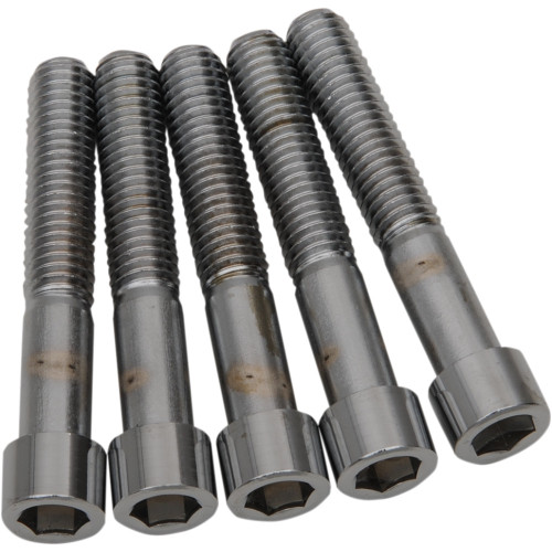 Drag Specialties Bolts - Socket-Head/Replacement - Smooth/Coarse Thread - 7/16"-14 X 2-1/2" - 5 Pack