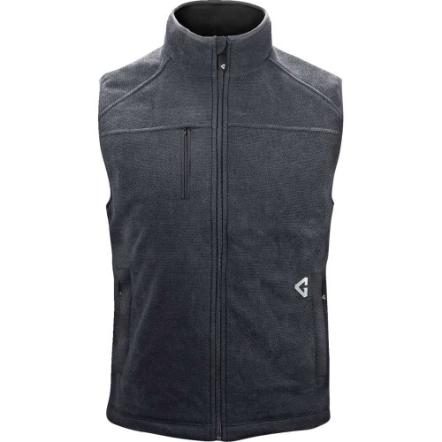 GERBING HEATED CLOTHING GERTFVST7VMGM 7V Thermite Fleece Heated Vest 2.0 - Gray - Medium Ger-Tfvst-7V-M-G-M