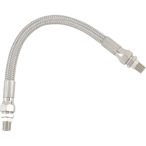DRAG SPECIALTIES 0711-0044 Drag Specialties Universal Oil Line - Stainless Steel - 9"