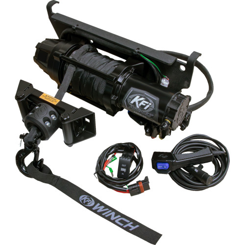 Kfi Products Plug-N-Play Synthetic Winch - 5000 Lb - Polaris Ranger Aspr-50 Kfi Products Plug-N-Play Synthetic Winch - 5000 Lb - Polaris Ranger Aspr-50
