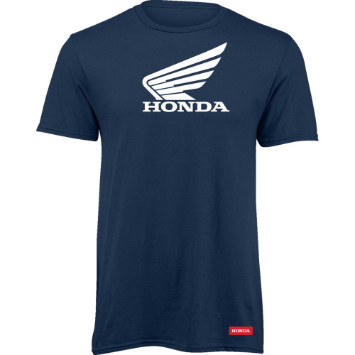 Honda Apparel Honda Wing T-Shirt - Navy/White - Medium Lem25S-M54-M
