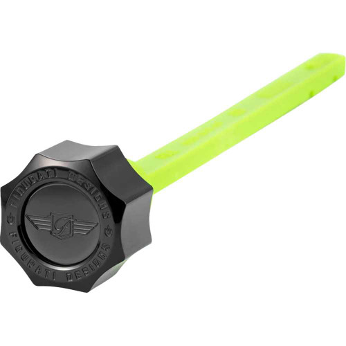 FIGURATI DESIGNS FD01-MAGDSTS-SM-BLK Figurati Designs Magnetic Oil Dipstick - Curved - Black - Indian Fd01-Magdsts-Sm-Blk