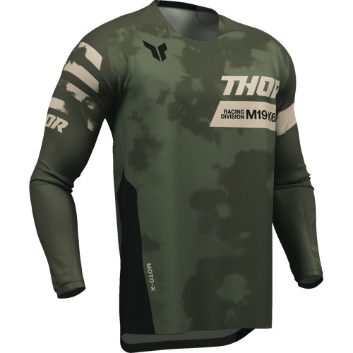 Thor Launchmode Bleach Jersey - Black/Camo - Small