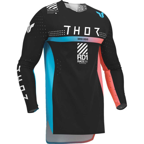 THOR Thor Sportmode Synth Jersey - Black - Large