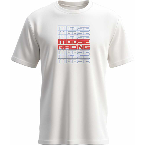 MOOSE OFFROAD 3032-3800 Moose Offroad Youth Recurrence T-Shirt - White - Small 3032-3800