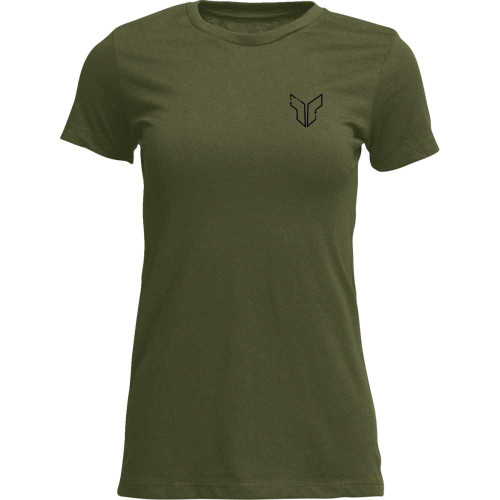 THOR Thor Women'S Patched Up T-Shirt - Military Green - Large