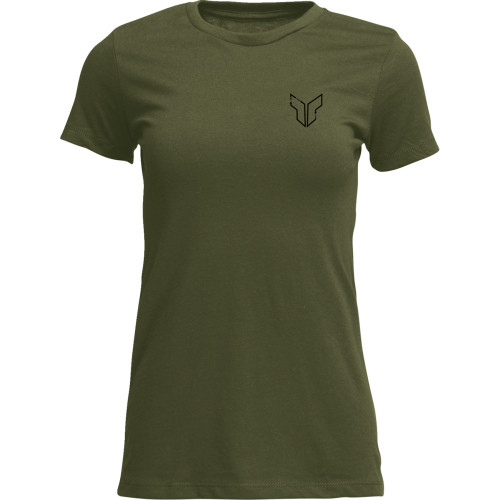 Thor Women'S Patched Up T-Shirt - Military Green - Xl