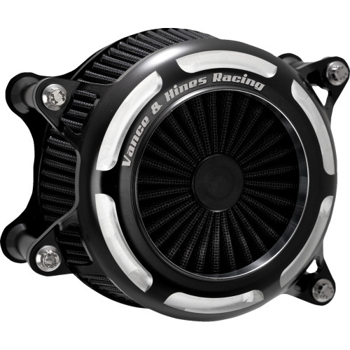 Vance & Hines V02 Onyx Air Intake Kit - Black Contrast 41119
