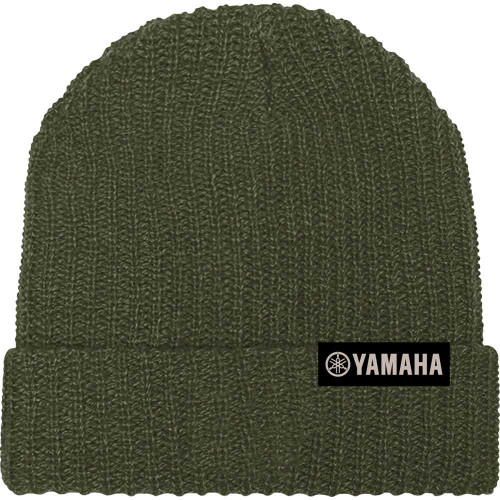 YAMAHA APPAREL LEM25-H44 Yamaha Apparel Yamaha Racing Beanie - Olive Lem25-H44