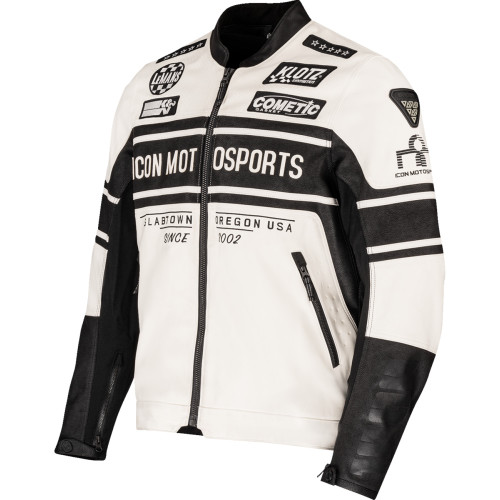 Icon Neo Daytona 2 Jacket - White/Black - Medium