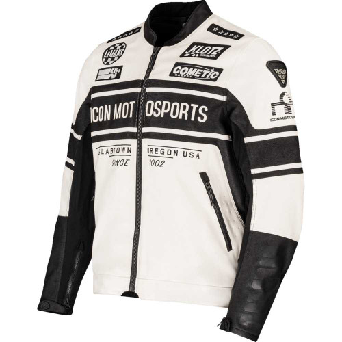 ICON Icon Neo Daytona 2 Jacket - White/Black - Large