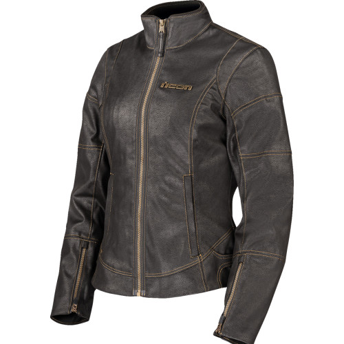 Icon Women'S Tuscadero3 Jacket - Black - Large Icon Women'S Tuscadero3 Jacket - Black - Large