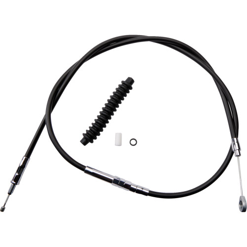 Drag Specialties High-Efficiency Black Vinyl Clutch Cable - 58-11/16"