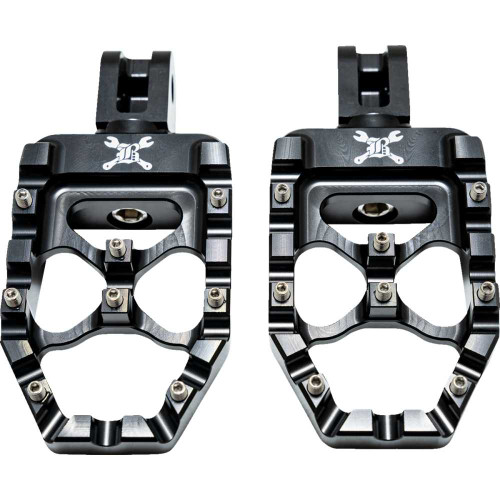 BURLY BRAND B13-1017B Burly Brand Mx Evolution Passenger Pegs - Black - Softail B13-1017B