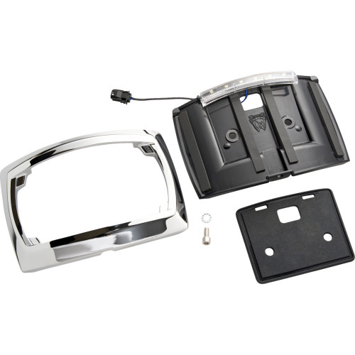 Ciro License Plate Frame - Led - Curved - Chrome 40500