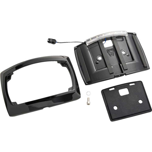CIRO 40520 Ciro License Plate Frame - Led - Curved - Black 40520