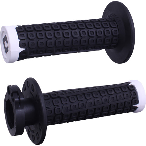 Odi Nomad Lock-On Grips - Off-Road - Black/White/Silver H36Ndbw Odi Nomad Lock-On Grips - Off-Road - Black/White/Silver H36Ndbw