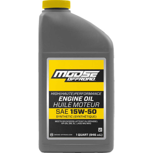 MOOSE OFFROAD 219382 Moose Offroad Synthetic Engine Oil - 15W-50 - 1 Us Quart 219382