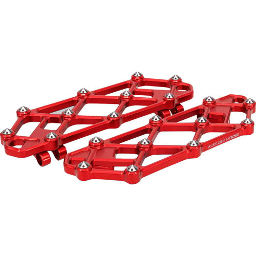 ARLEN NESS 410-057 Arlen Ness Diamond Floorboards - Driver - Red 410-057
